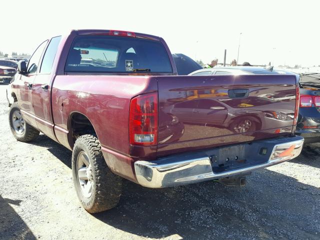 1D7HU18D83S330407 - 2003 DODGE RAM 1500 S MAROON photo 3