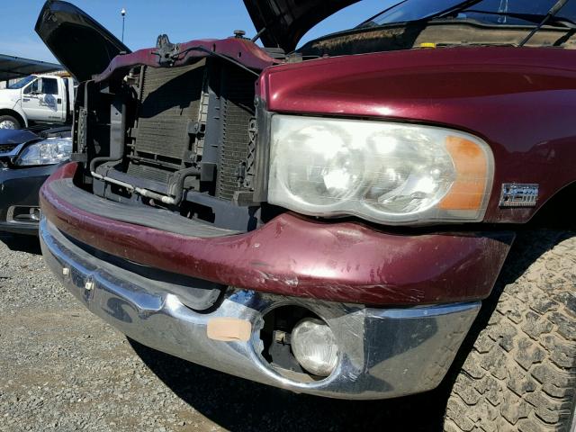 1D7HU18D83S330407 - 2003 DODGE RAM 1500 S MAROON photo 9