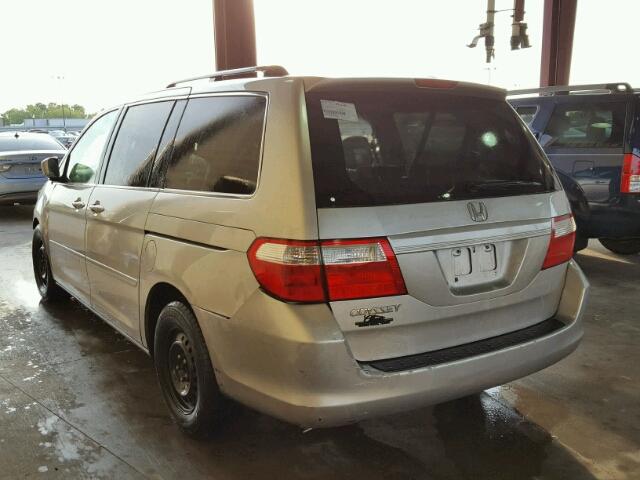 5FNRL38627B440600 - 2007 HONDA ODYSSEY EX SILVER photo 3