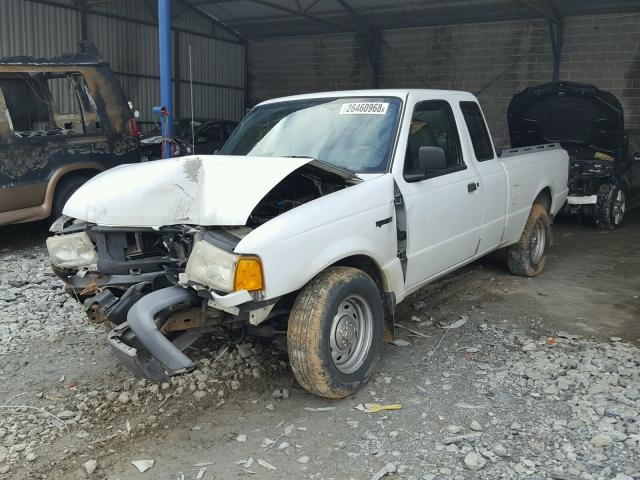 1FTYR14U91PA93508 - 2001 FORD RANGER SUP WHITE photo 2