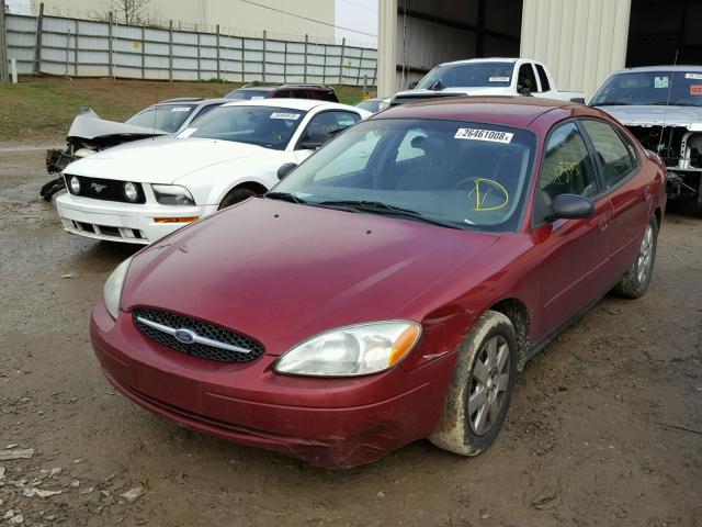 1FAFP52243A278468 - 2003 FORD TAURUS LX MAROON photo 2