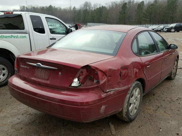 1FAFP52243A278468 - 2003 FORD TAURUS LX MAROON photo 4