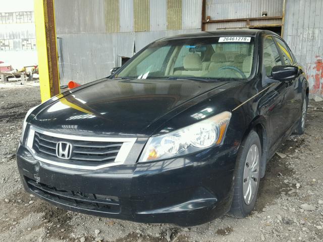 1HGCP2F3XAA027192 - 2010 HONDA ACCORD LX BLACK photo 2