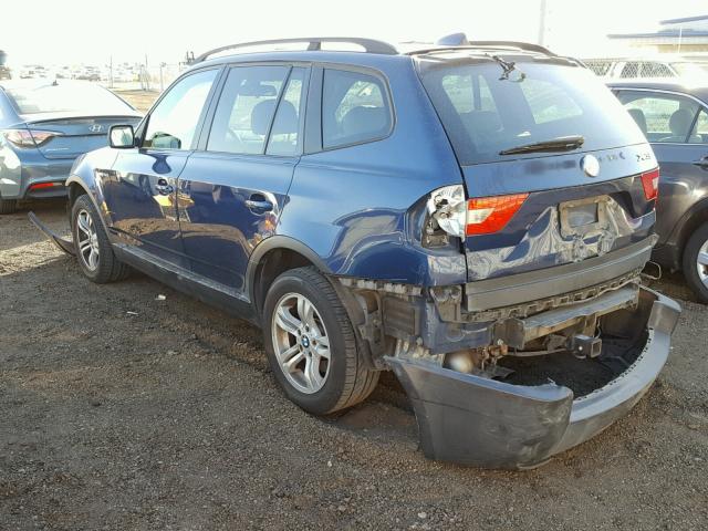 WBXPA93484WA62706 - 2004 BMW X3 3.0I BLUE photo 3