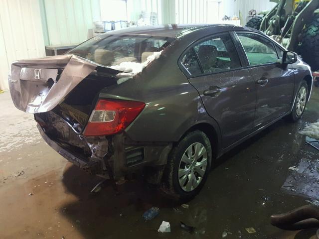 2HGFB2F50CH545376 - 2012 HONDA CIVIC LX BEIGE photo 4