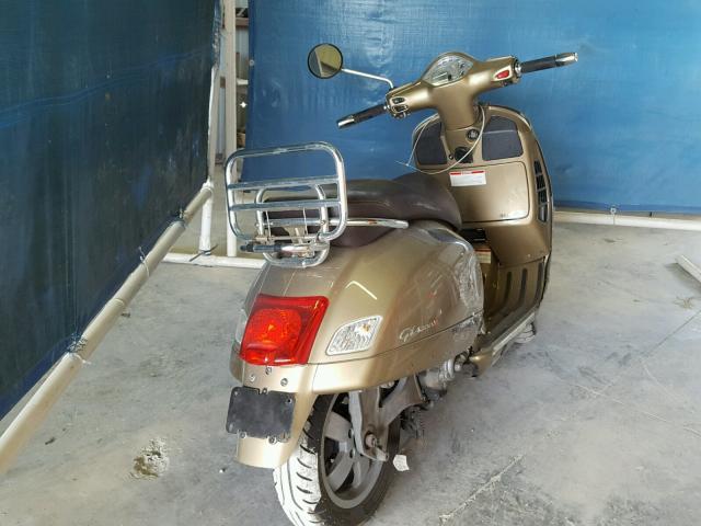 ZAPM459L5D5801045 - 2013 VESPA GTS 300 SU GOLD photo 4