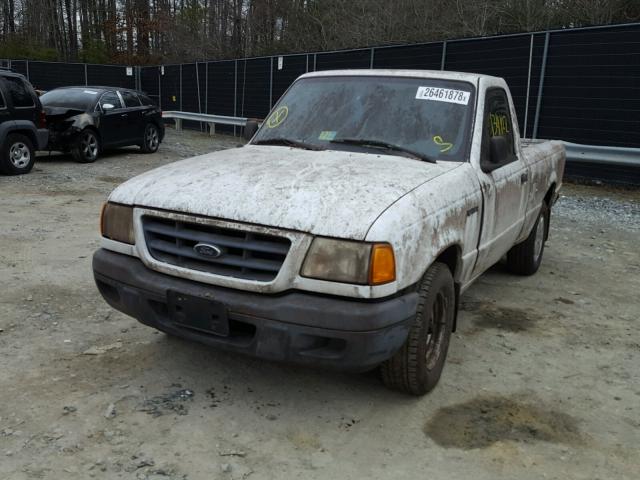 1FTYR10D22PB02282 - 2002 FORD RANGER WHITE photo 2