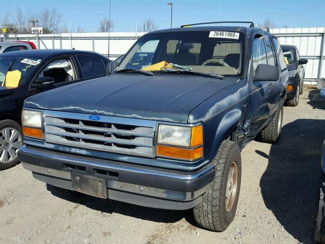 1FMDU34X2NUD73180 - 1992 FORD EXPLORER GREEN photo 2