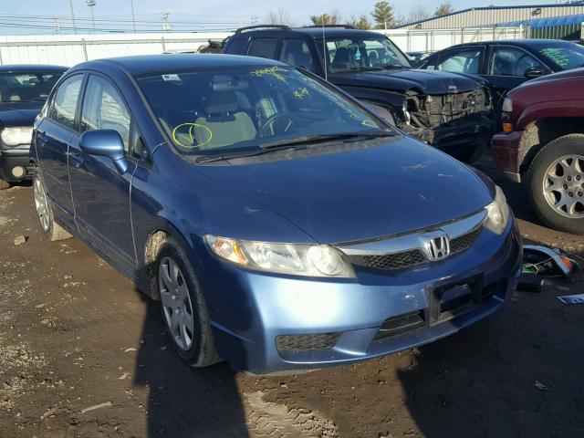 2HGFA1F57AH580720 - 2010 HONDA CIVIC LX BLUE photo 1