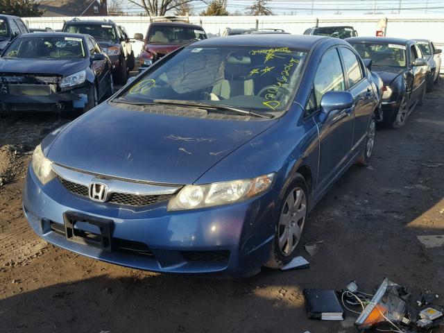 2HGFA1F57AH580720 - 2010 HONDA CIVIC LX BLUE photo 2