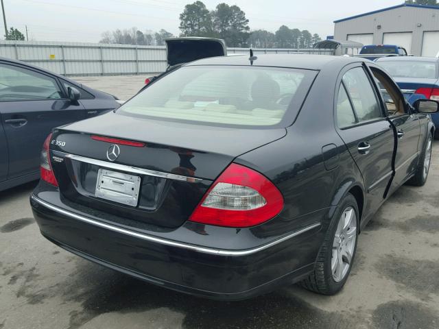 WDBUF56X97B097469 - 2007 MERCEDES-BENZ E 350 BLACK photo 4