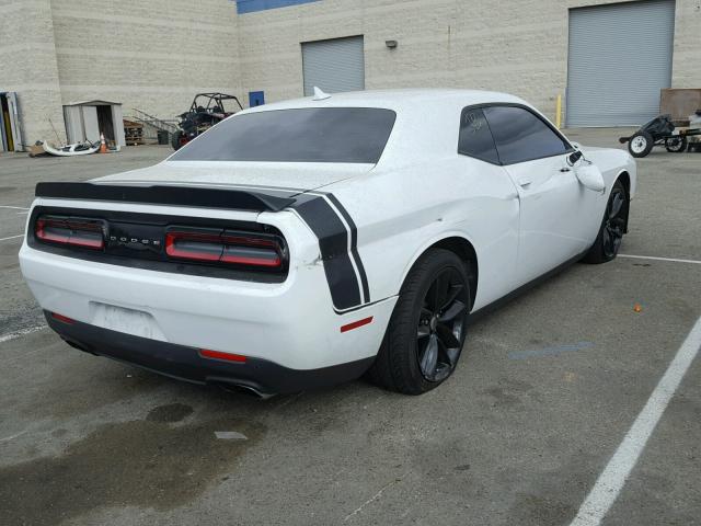 2C3CDZFJ0HH503125 - 2017 DODGE CHALLENGER WHITE photo 4