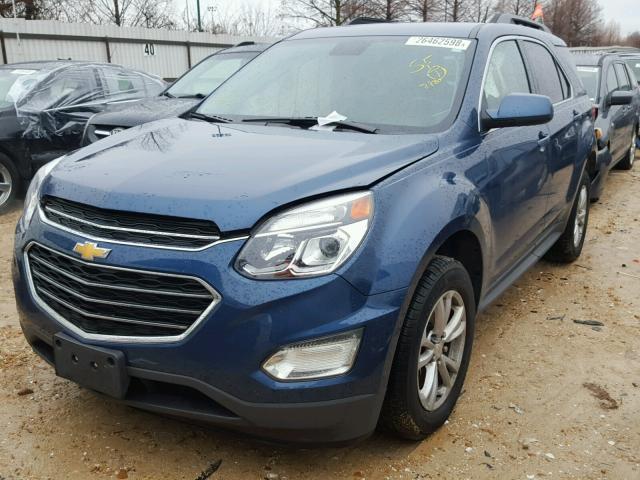 2GNALCEK7G6134312 - 2016 CHEVROLET EQUINOX LT BLUE photo 2