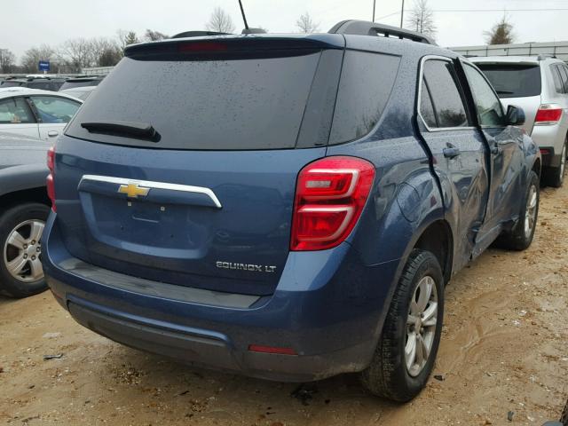 2GNALCEK7G6134312 - 2016 CHEVROLET EQUINOX LT BLUE photo 4