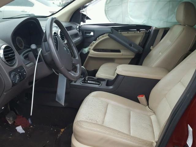 1FMDK08W98GA11582 - 2008 FORD TAURUS X E RED photo 5