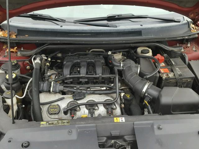 1FMDK08W98GA11582 - 2008 FORD TAURUS X E RED photo 7