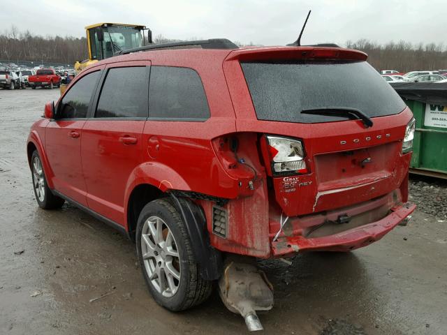 3C4PDDEG0CT258185 - 2012 DODGE JOURNEY R/ RED photo 3