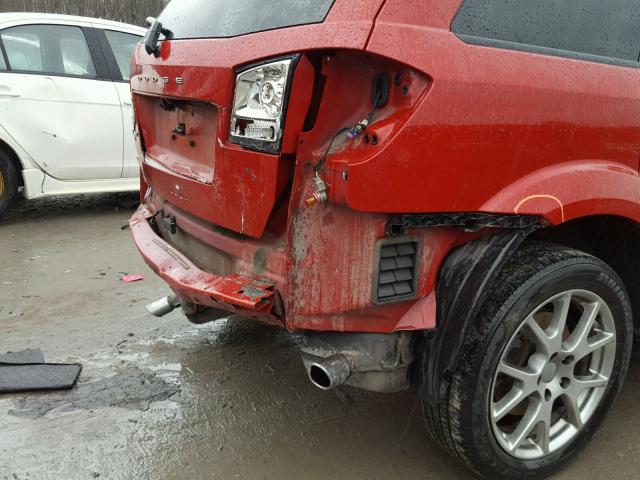 3C4PDDEG0CT258185 - 2012 DODGE JOURNEY R/ RED photo 9