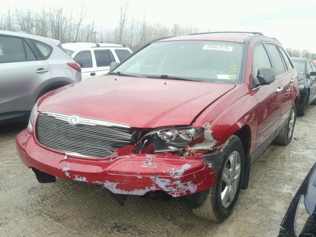 2A4GM484X6R645653 - 2006 CHRYSLER PACIFICA RED photo 2