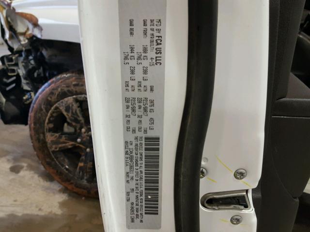 1C4NJRBB4FD366311 - 2015 JEEP PATRIOT SP WHITE photo 10