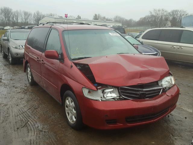 5FNRL18894B147035 - 2004 HONDA ODYSSEY EX RED photo 1