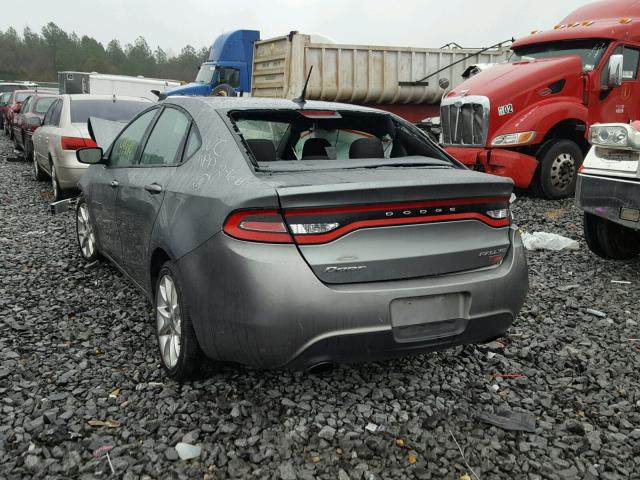 1C3CDFBH2DD149763 - 2013 DODGE DART SXT CHARCOAL photo 3