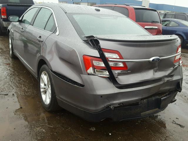 1FAHP2E84EG133907 - 2014 FORD TAURUS SEL GRAY photo 3