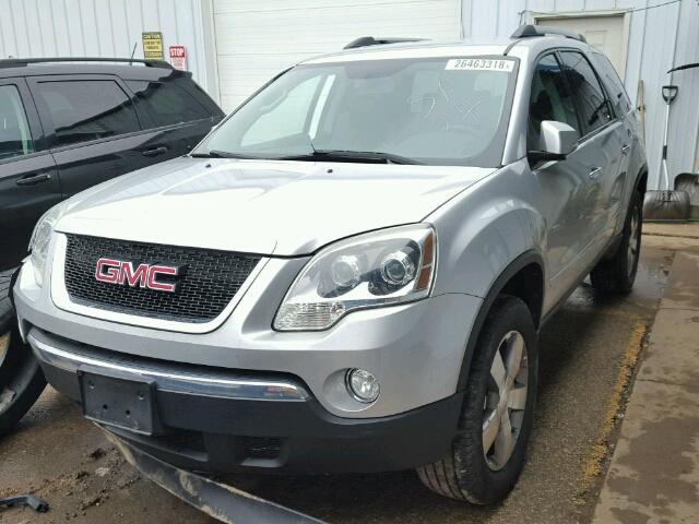 1GKLRMED4AJ184672 - 2010 GMC ACADIA SLT SILVER photo 2