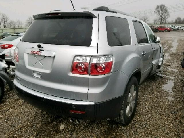 1GKLRMED4AJ184672 - 2010 GMC ACADIA SLT SILVER photo 4