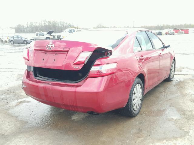 4T1BE46K87U182118 - 2007 TOYOTA CAMRY NEW RED photo 4