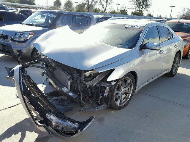 1N4AA51E89C858892 - 2009 NISSAN MAXIMA S SILVER photo 2