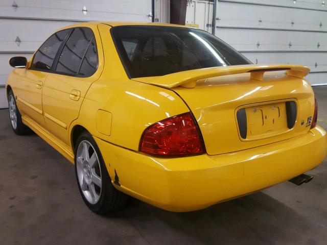 3N1AB51D86L556083 - 2006 NISSAN SENTRA SE- YELLOW photo 3