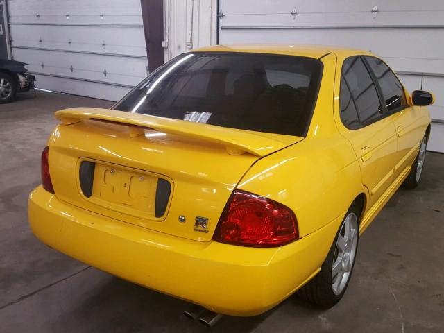 3N1AB51D86L556083 - 2006 NISSAN SENTRA SE- YELLOW photo 4