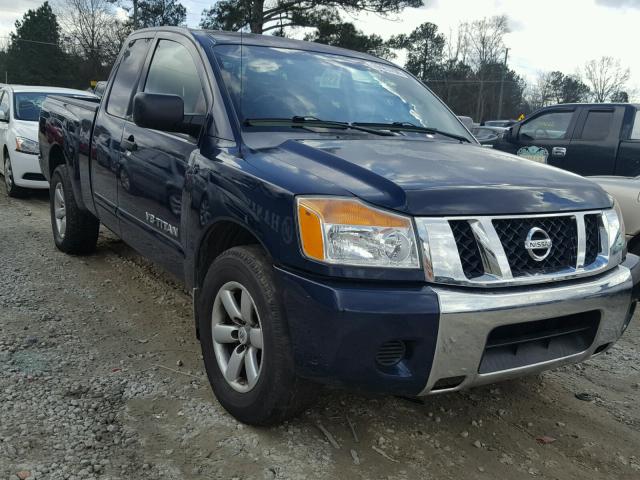 1N6BA06AX8N337941 - 2008 NISSAN TITAN XE BLUE photo 1