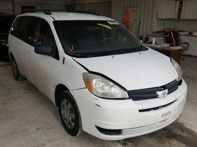 5TDZA23C85S221923 - 2005 TOYOTA SIENNA CE WHITE photo 1