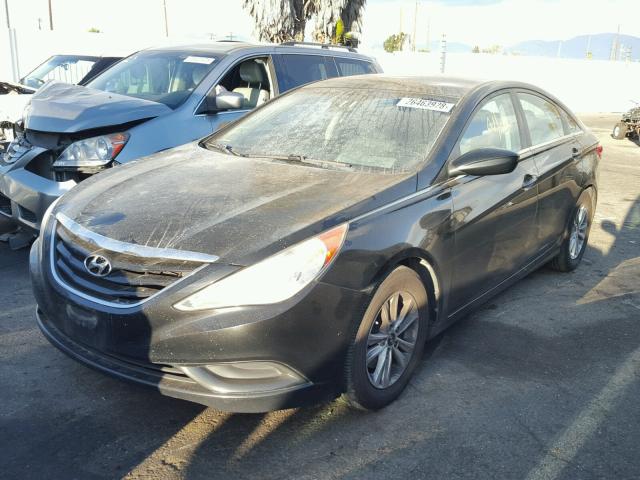 5NPEB4AC9BH078394 - 2011 HYUNDAI SONATA GLS BLACK photo 2