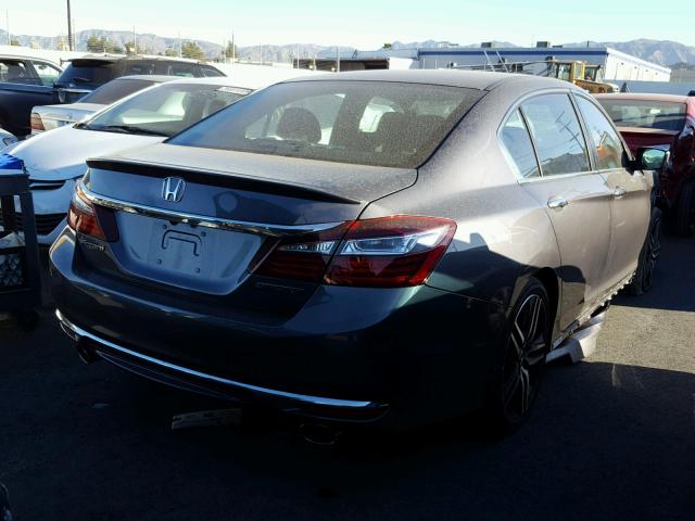 1HGCR2F57HA212743 - 2017 HONDA ACCORD SPO GRAY photo 4