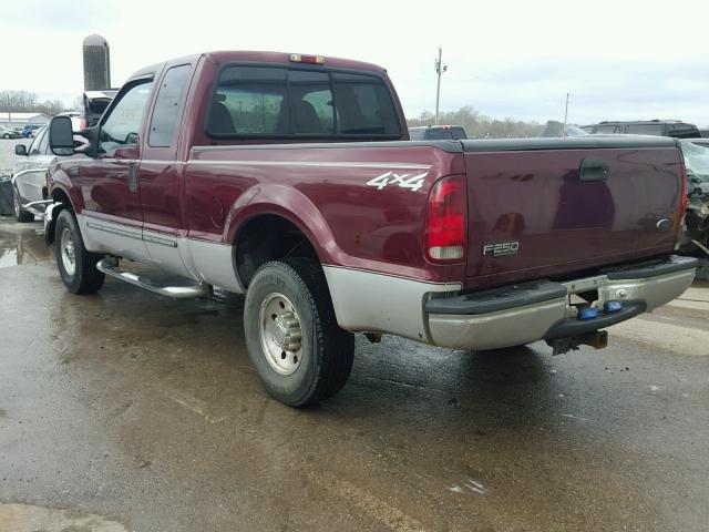 1FTNX21F1YEB27581 - 2000 FORD F250 SUPER BURGUNDY photo 3