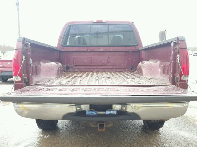 1FTNX21F1YEB27581 - 2000 FORD F250 SUPER BURGUNDY photo 9