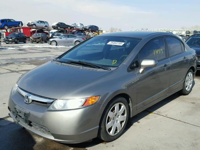 1HGFA16507L059656 - 2007 HONDA CIVIC LX CHARCOAL photo 2