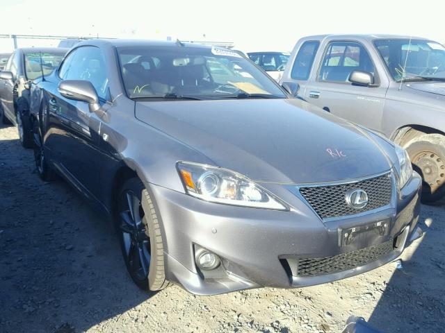 JTHFE2C24D2509182 - 2013 LEXUS IS 350 GRAY photo 1