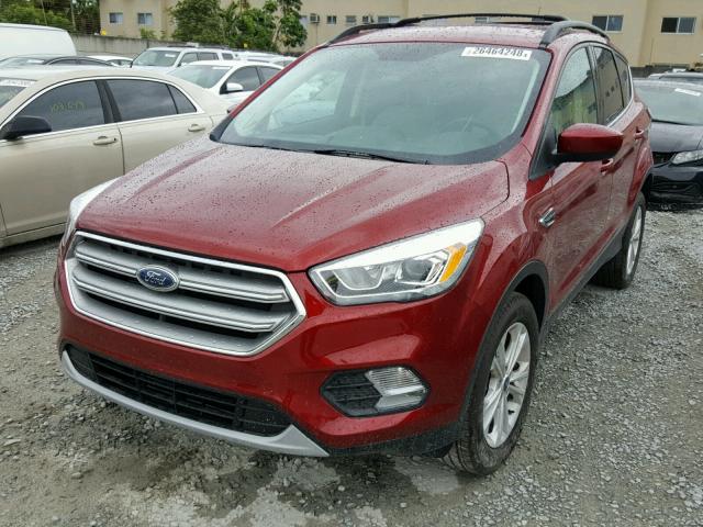 1FMCU9GD7HUF00624 - 2017 FORD ESCAPE SE RED photo 2