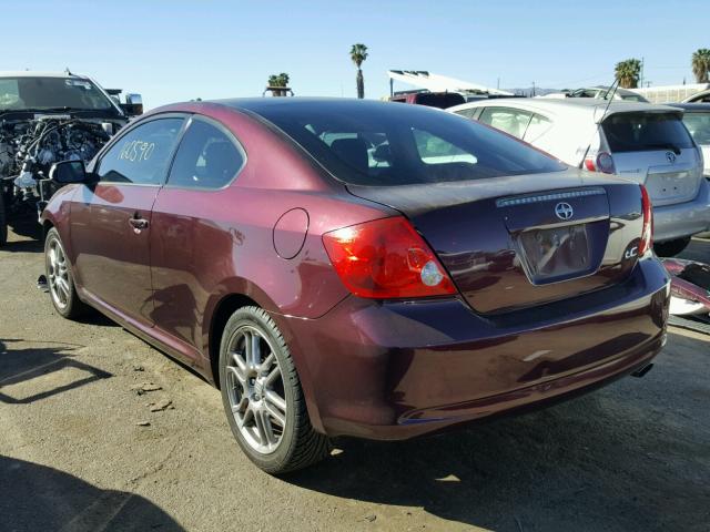 JTKDE167550016305 - 2005 TOYOTA SCION TC MAROON photo 3