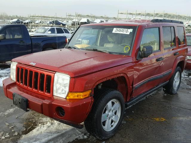 1J8HG48K56C238762 - 2006 JEEP COMMANDER წითელი ფოტო 2