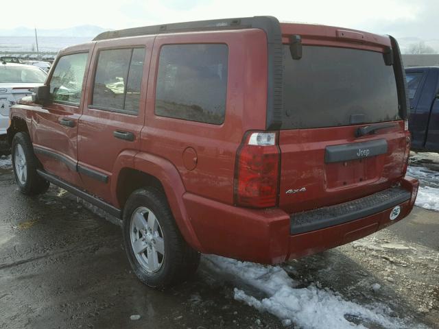 1J8HG48K56C238762 - 2006 JEEP COMMANDER RED photo 3