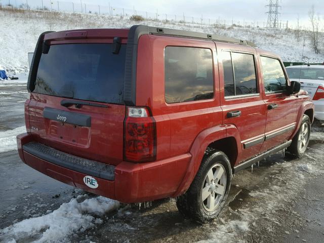 1J8HG48K56C238762 - 2006 JEEP COMMANDER წითელი ფოტო 4