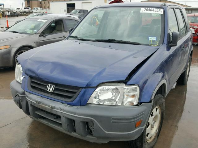 JHLRD1845VC055593 - 1997 HONDA CR-V LX BLUE photo 2