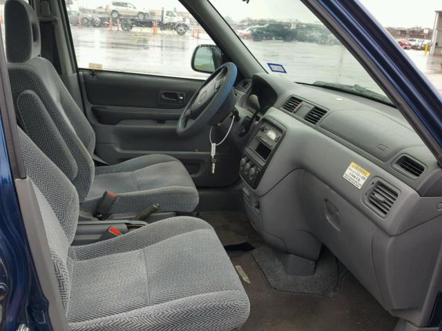 JHLRD1845VC055593 - 1997 HONDA CR-V LX BLUE photo 5