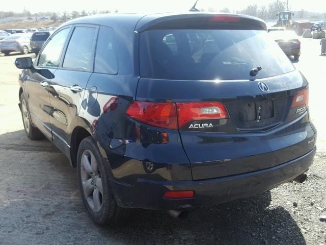 5J8TB18577A001889 - 2007 ACURA RDX TECHNO BLACK photo 3