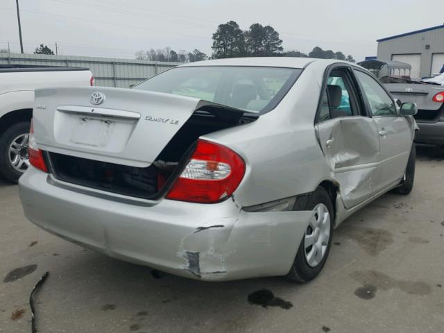 4T1BE32K93U231112 - 2003 TOYOTA CAMRY LE SILVER photo 4